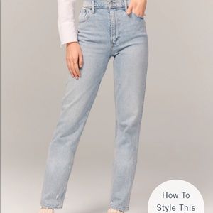 Abercrombie & Fitch 90s Ultra High Rise Straight Jeans